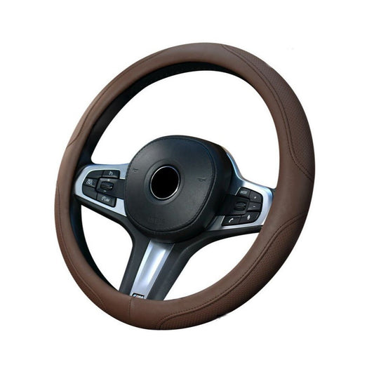 Simple Car Leather Steering Wheel Cover | Steering Wheel Accessories | Unique Car Accessories | Steering Wheel Covers | New Car Gift