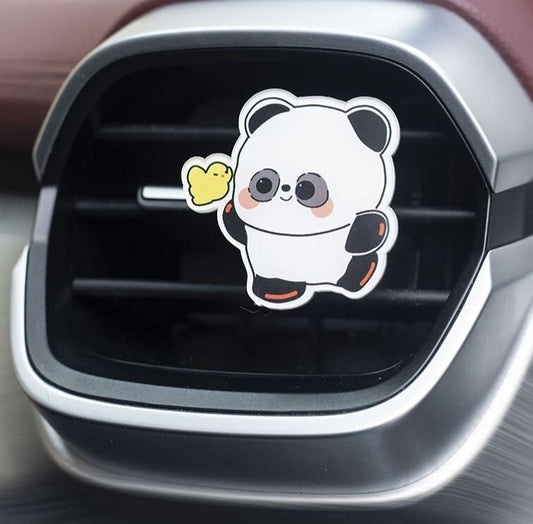 Cute Panda Bear Air Freshener Vent Clip | Air Freshener Clip | Cute Car Accessories | New Car Gift