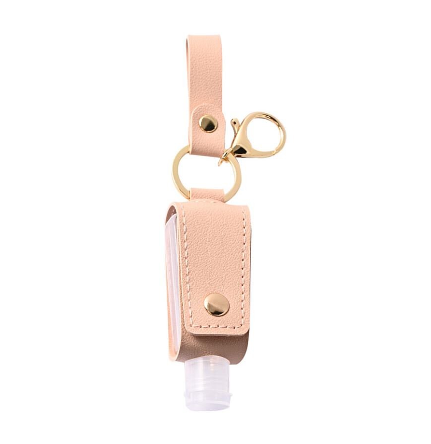 Stylish Leather Hand Sanitizer Keychain Case | Lotion Keychain Holder | Keychain Accessories | Car Accessories for Women | New Car Gifts