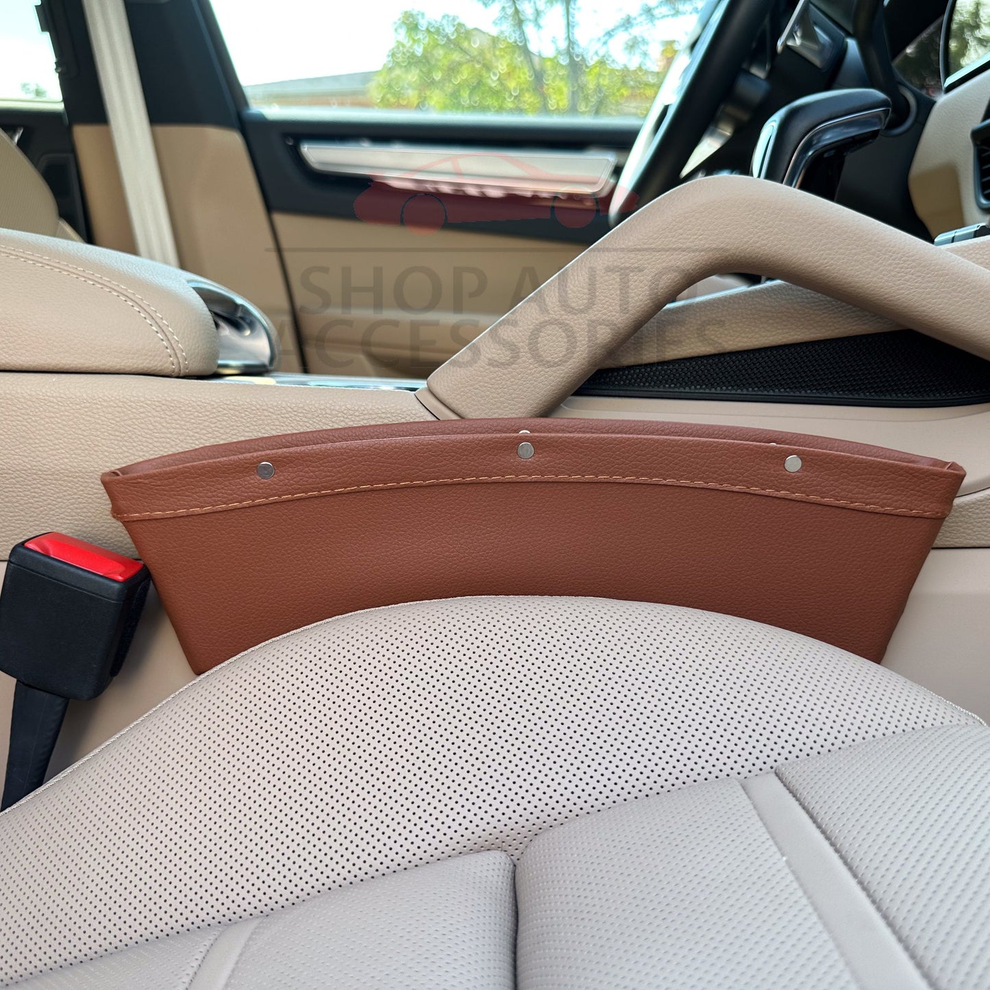 Cute Simple Leather Car Gap Storage Box | Slit Storage Box | Car Organizer | Seat Gap Storage | Car Phone Holder | New Car Gift