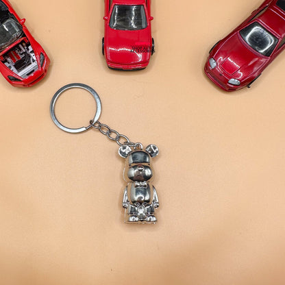 Hypebeast Streetwear Style Bear Keychain | Car Guy Gift | Boyfriend Gift | Car Accessory | Keychain Accessory for Him | New Car Gift