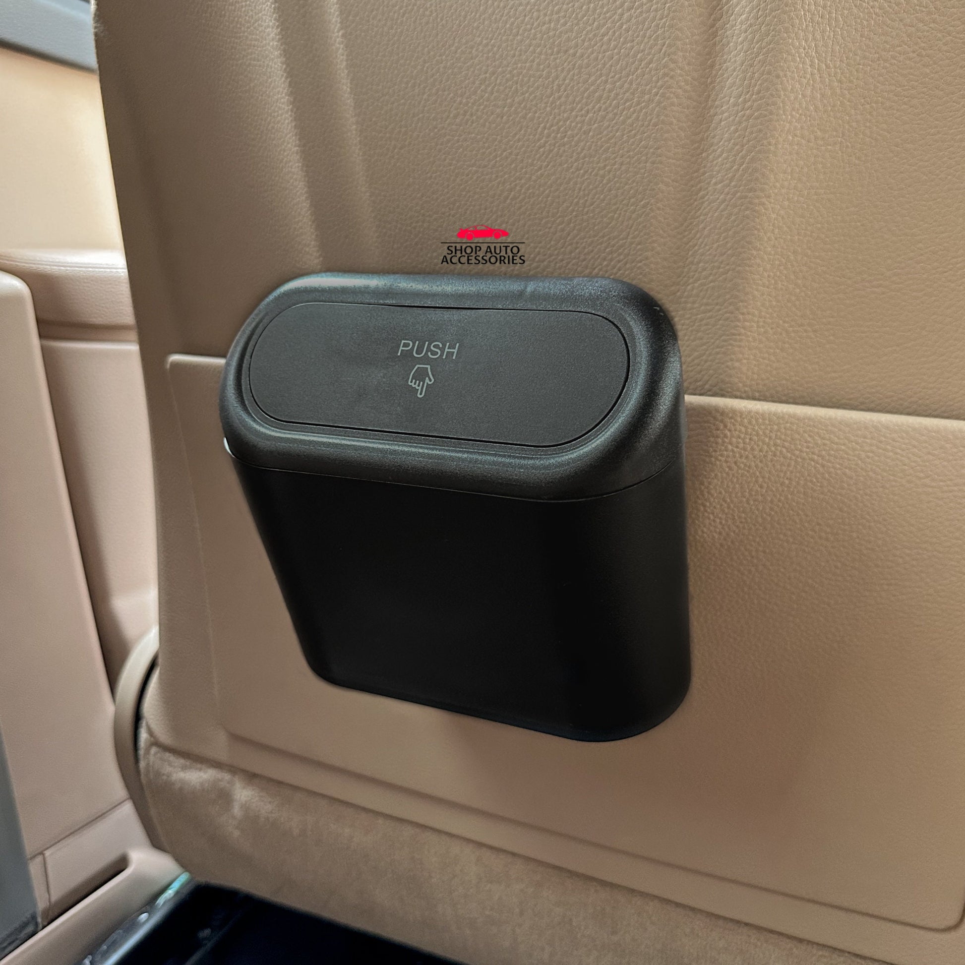 Cute Simple Mini Car Garbage Trash Can | Press Type Garbage Bin | Hanging Trash Can | Car Garbage Disposal | New Car Gift
