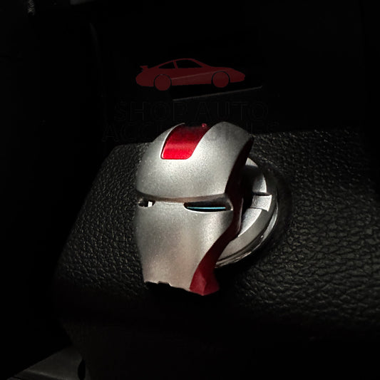 Iron Action Hero Style Flip Up Ignition Cover | Start Stop Button Cover | Unique Car Modifications | Car Guy Gift | New Car Gift