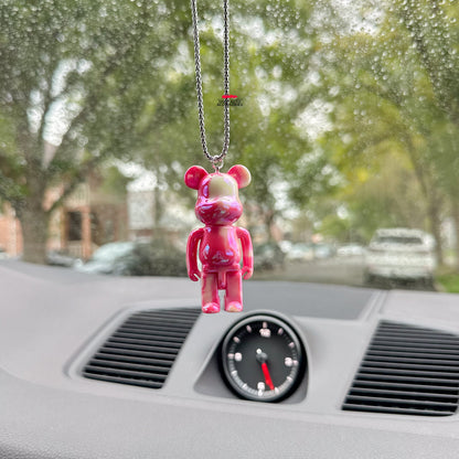 Hypebeast Sneakerhead Car Mirror Hanging Bear Accessory | Hypebeast Accessory | Unique Car Accessory Gift | Car Charm | New Car Gift