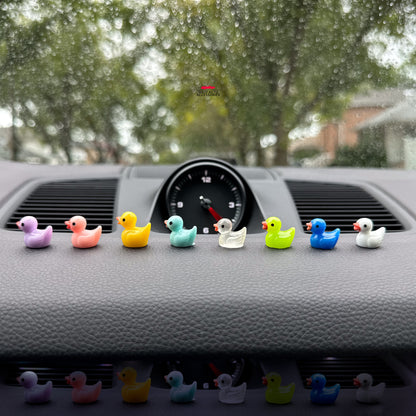 Set of 8 Cute Mini Ducks Car Dashboard Accessory | Little Duck Car Ornament | Unique Car Accessory Gift | Car Charm | New Car Gift