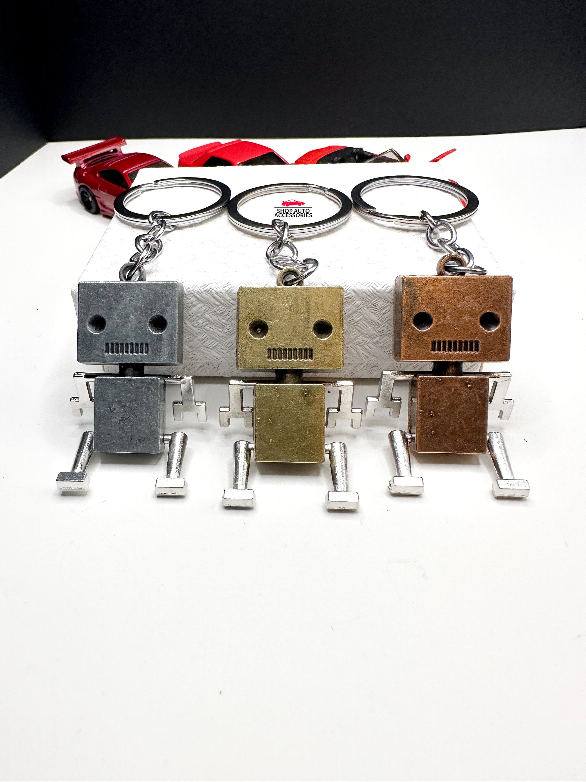 Cute Junkyard Metal Robot Keychain | Engineer Gift | Car Accessory | Keychain Accessory | New Car Gift