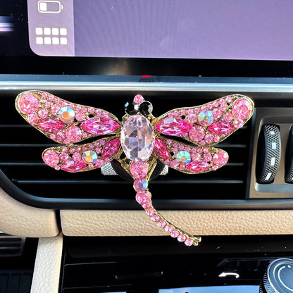 Cute Crystal Rhinestone Dragonfly Air Vent Clip | Air Freshener Clip | Bling Car Accessories | Cute Car Accessory | New Car Gift