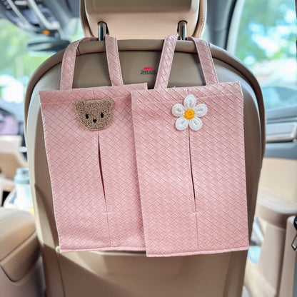 Cute Simple Car Tissue Box Holder | Car Tissue Holder | Convenient and Stylish Car Accessory | Car Tissue Dispenser| New Car Gift