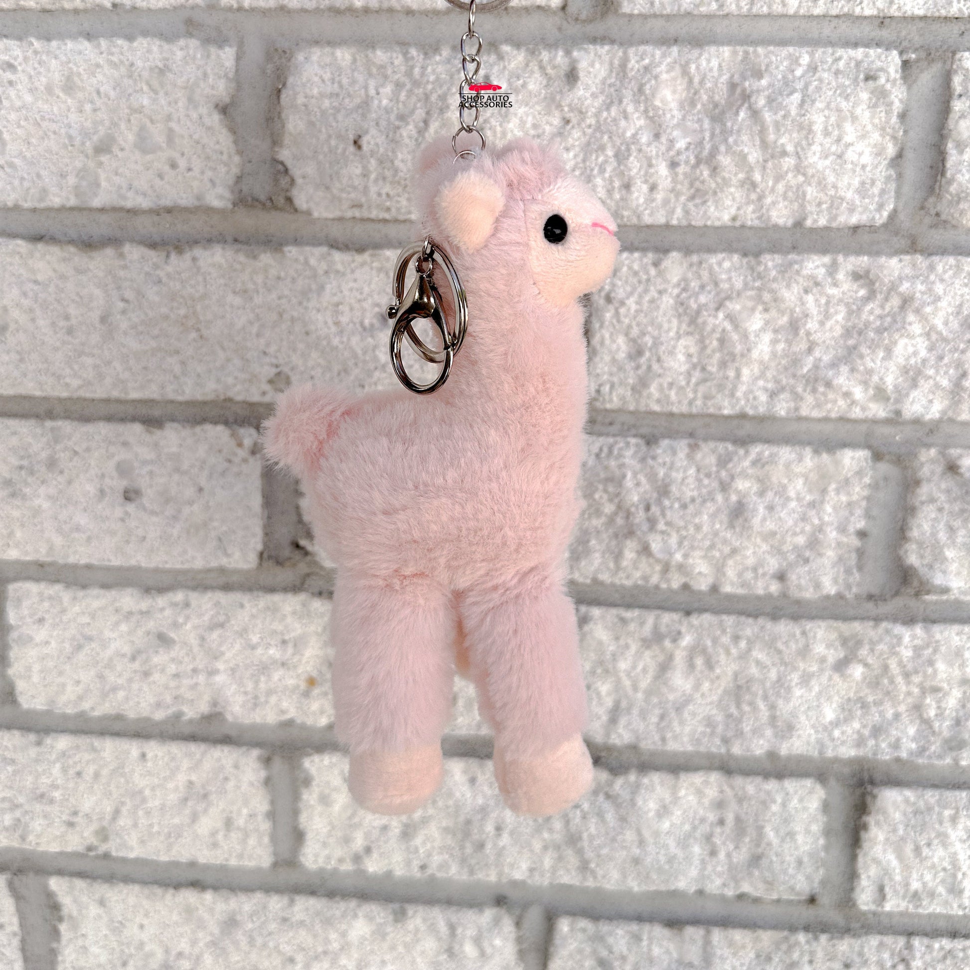 Cute Fluffy Alpaca Llama Keychain Car Charm | Cute Keyring Accessories for Women | Car Ornament | Animal Car Decor | New Car Gift