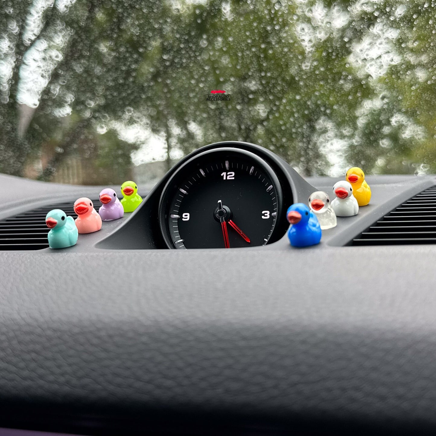 Set of 8 Cute Mini Ducks Car Dashboard Accessory | Little Duck Car Ornament | Unique Car Accessory Gift | Car Charm | New Car Gift