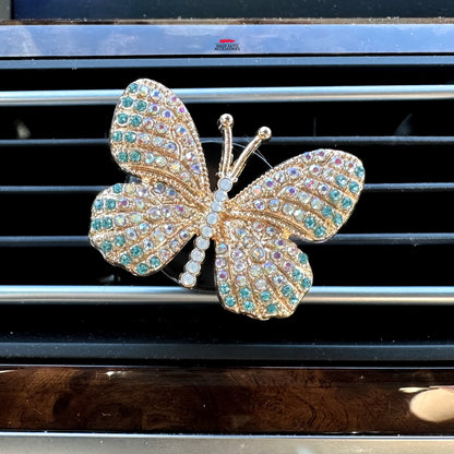 Cute Crystal Rhinestone Butterfly Air Vent Clip | Air Freshener Clip | Bling Car Accessories | Cute Car Accessory | New Car Gift