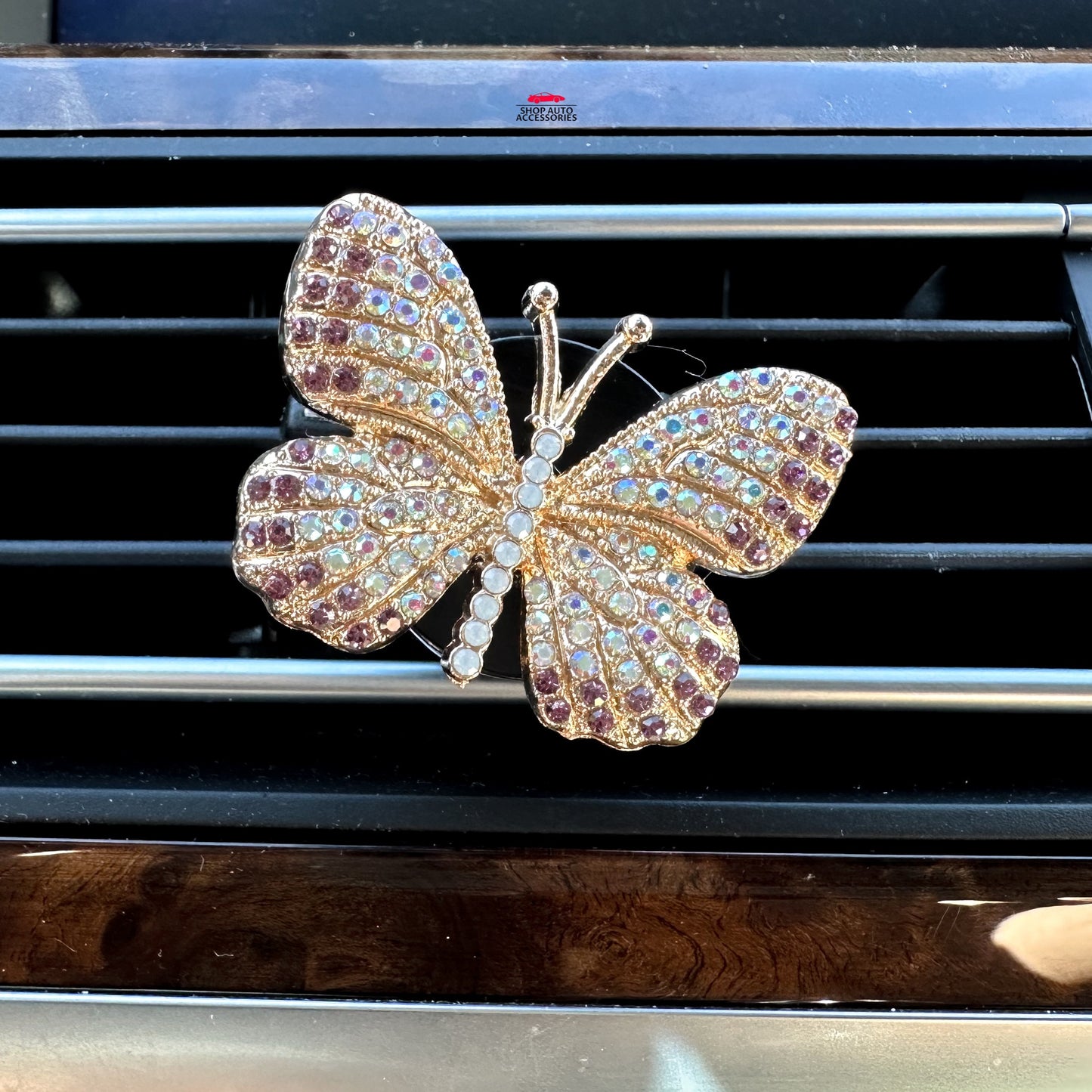 Cute Crystal Rhinestone Butterfly Air Vent Clip | Air Freshener Clip | Bling Car Accessories | Cute Car Accessory | New Car Gift