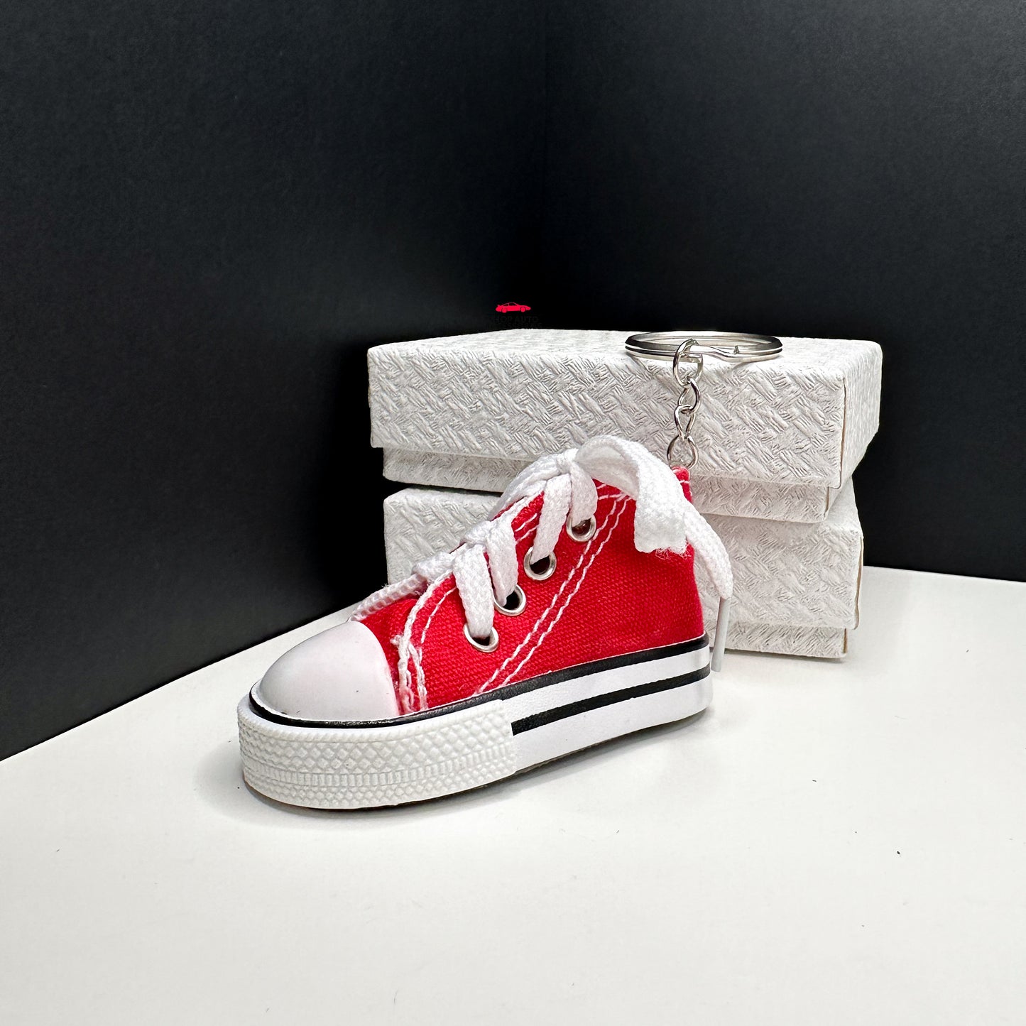 Cute Mini 3D High Top Converse Style Keychain | Aesthetic Keychain Ring | Unique Car Accessory Gift for Her | Car Charm | New Car Gift