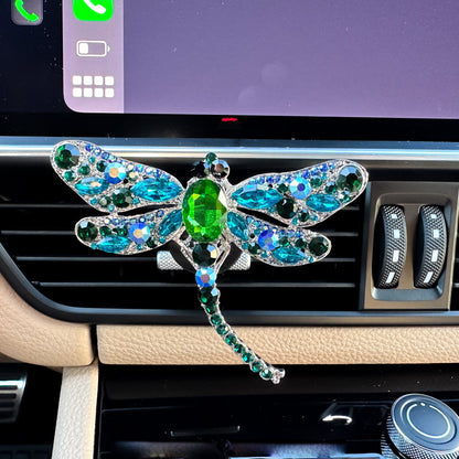 Cute Crystal Rhinestone Dragonfly Air Vent Clip | Air Freshener Clip | Bling Car Accessories | Cute Car Accessory | New Car Gift