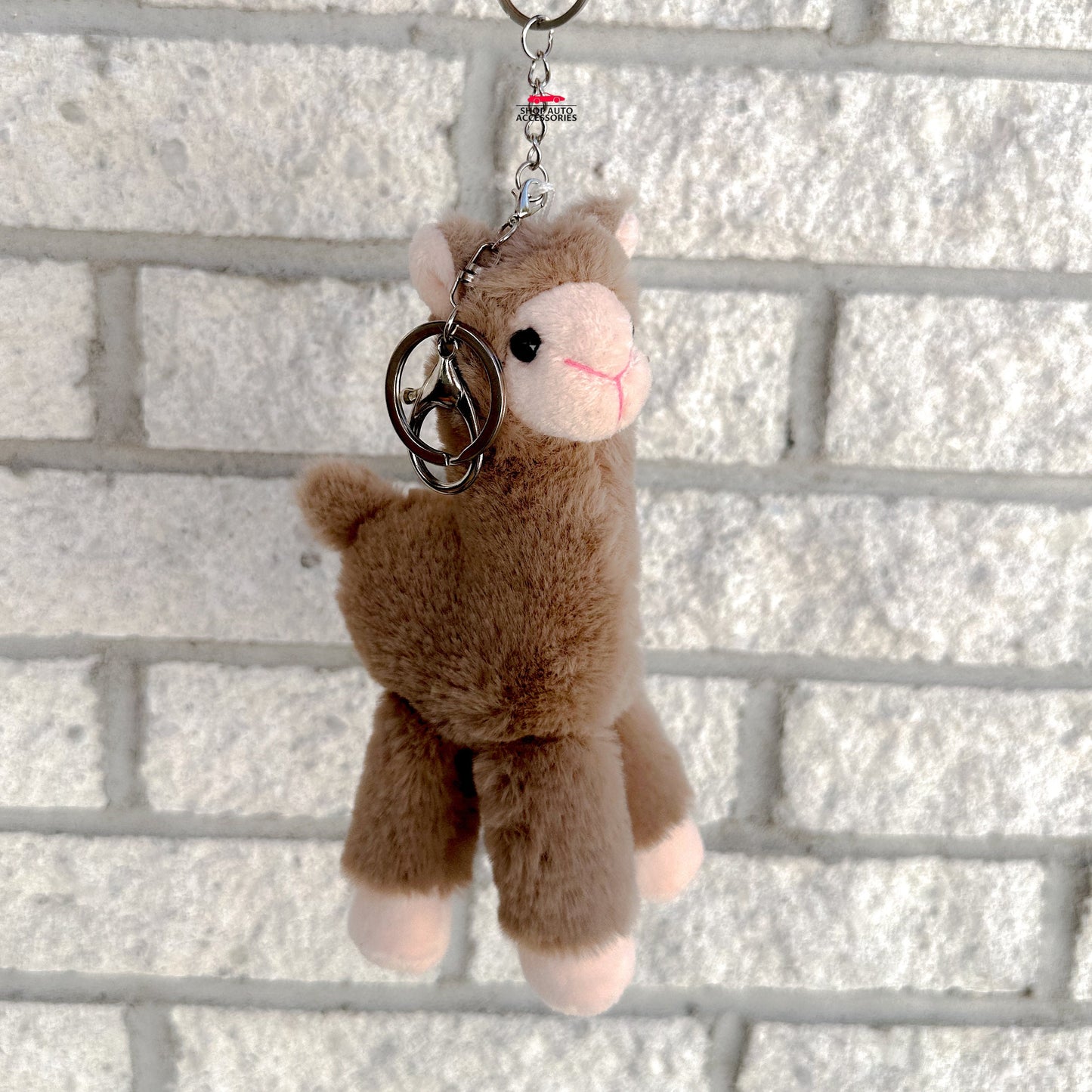 Cute Fluffy Alpaca Llama Keychain Car Charm | Cute Keyring Accessories for Women | Car Ornament | Animal Car Decor | New Car Gift