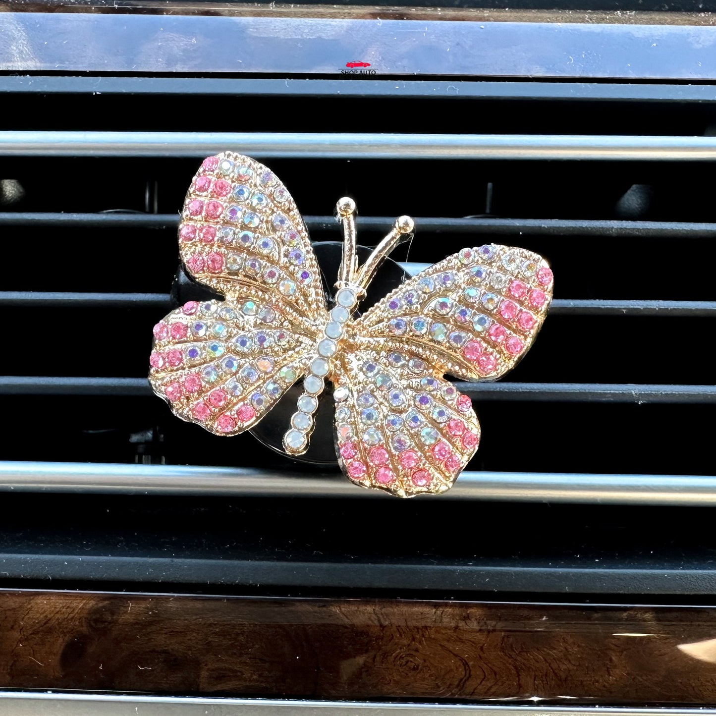 Cute Crystal Rhinestone Butterfly Air Vent Clip | Air Freshener Clip | Bling Car Accessories | Cute Car Accessory | New Car Gift