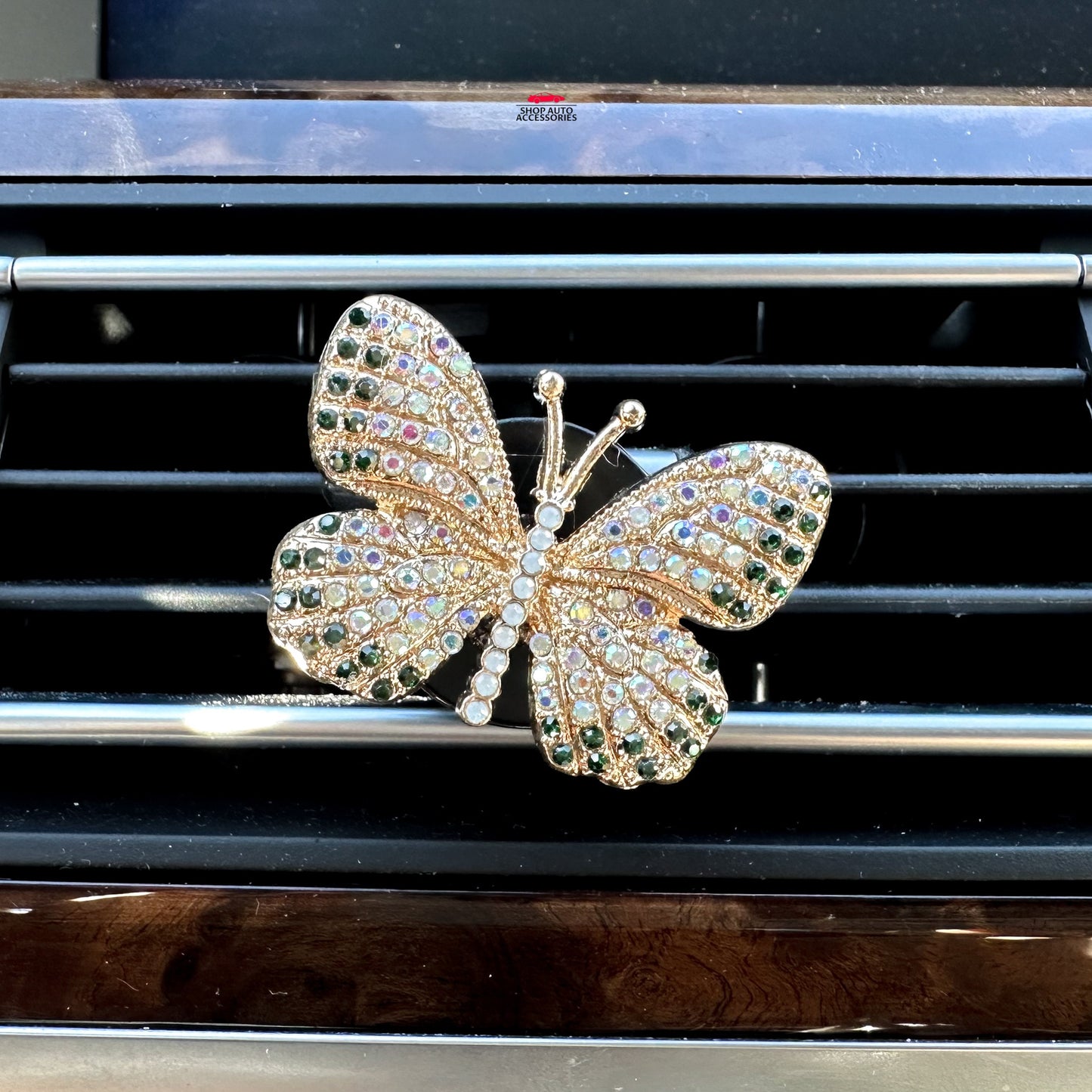 Cute Crystal Rhinestone Butterfly Air Vent Clip | Air Freshener Clip | Bling Car Accessories | Cute Car Accessory | New Car Gift